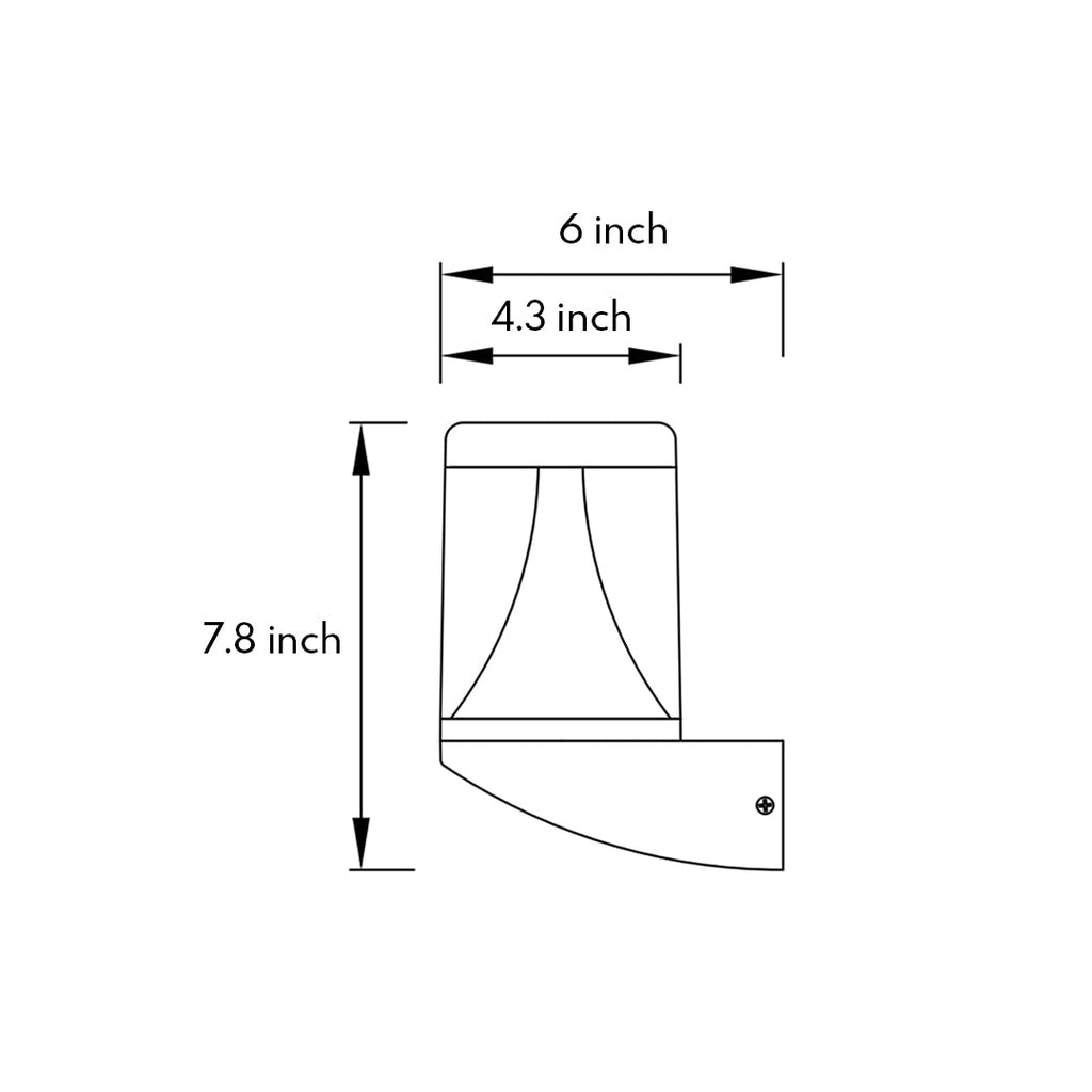 WINTERBOURNE RAINPROOF LED OUTDOOR WALL LANTERN
