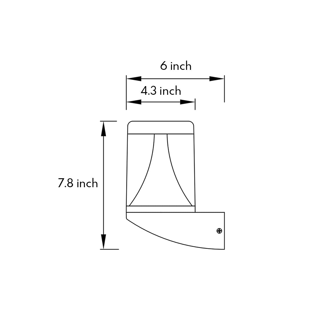 WINTERBOURNE RAINPROOF LED OUTDOOR WALL LANTERN