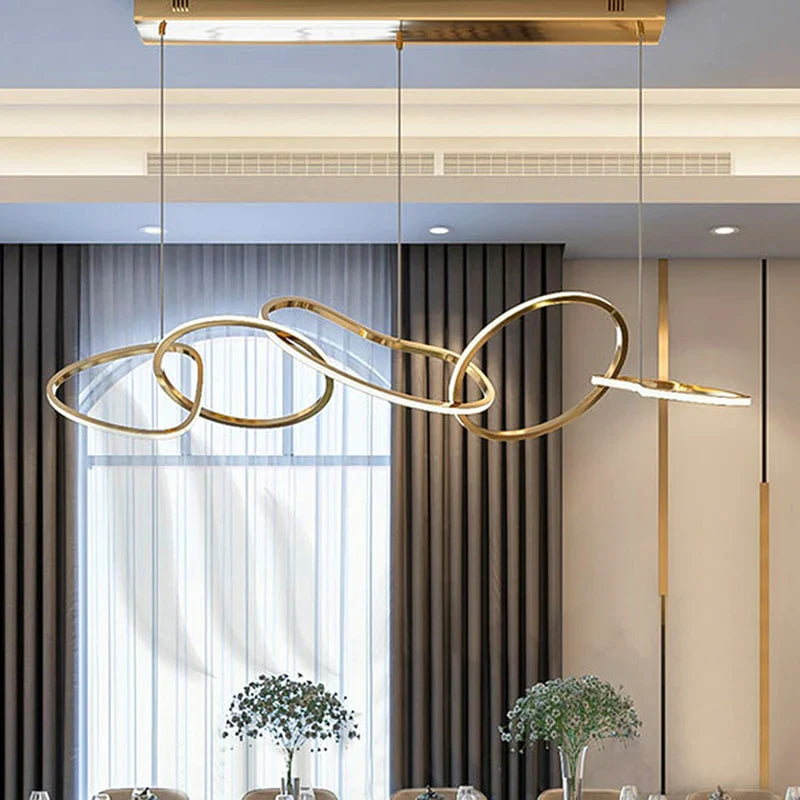 WINDSOR GLEAM IRREGULAR LINK LED CHANDELIER