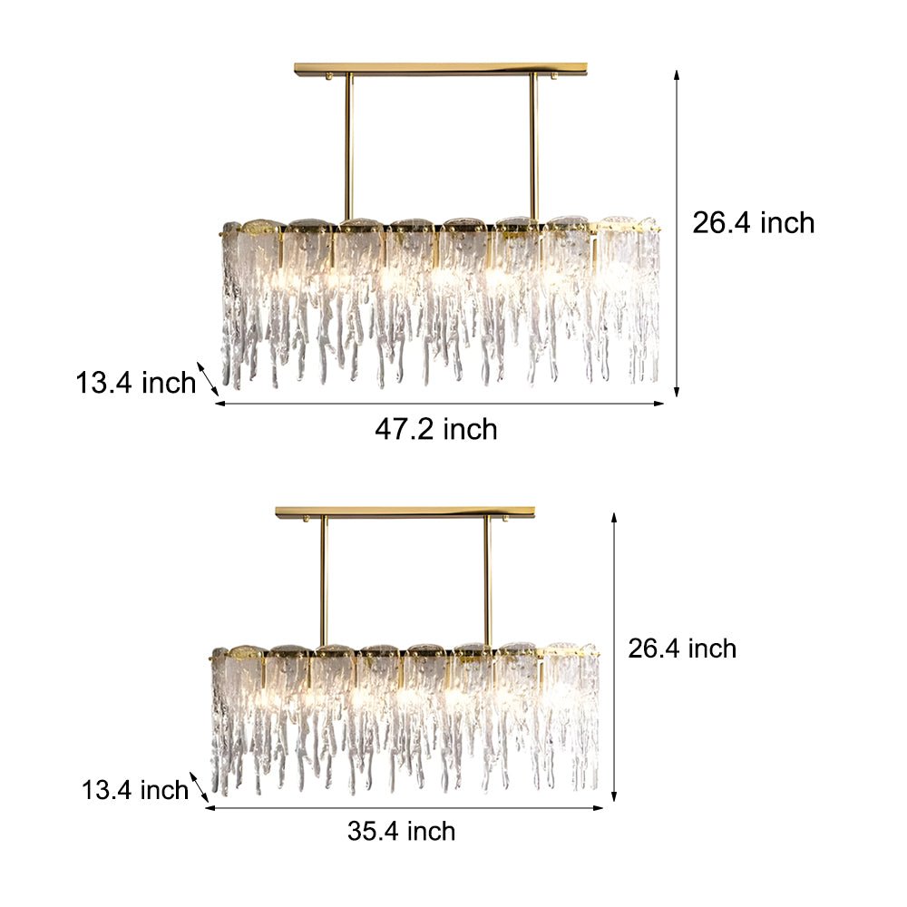 WINDSOR CRYSTAL DROPLET CHANDELIER WITH DIMMING FEATURE