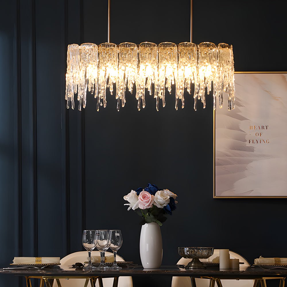 WINDSOR CRYSTAL DROPLET CHANDELIER WITH DIMMING FEATURE