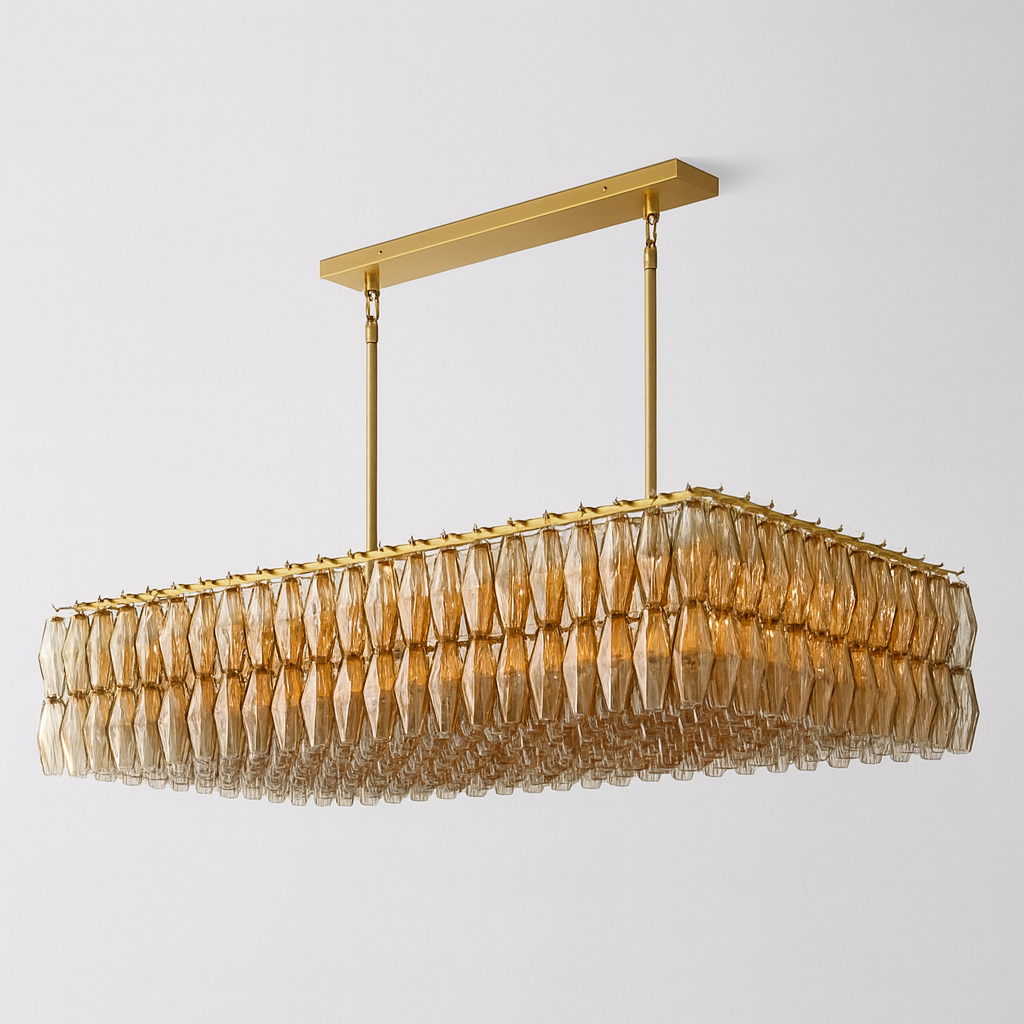 Vespera Smoke-Infused Rectilinear Luminaire