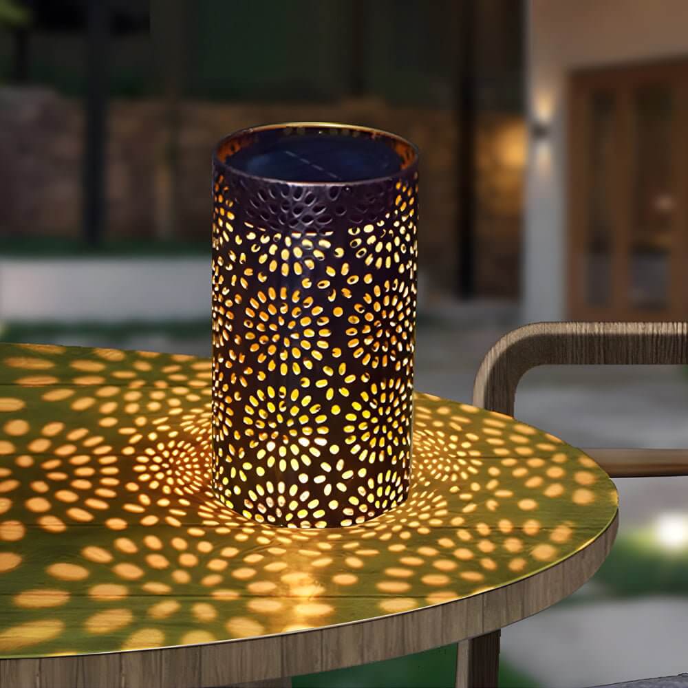 WINTHROP SOLAR-FUELED METAL GARDEN LANTERN