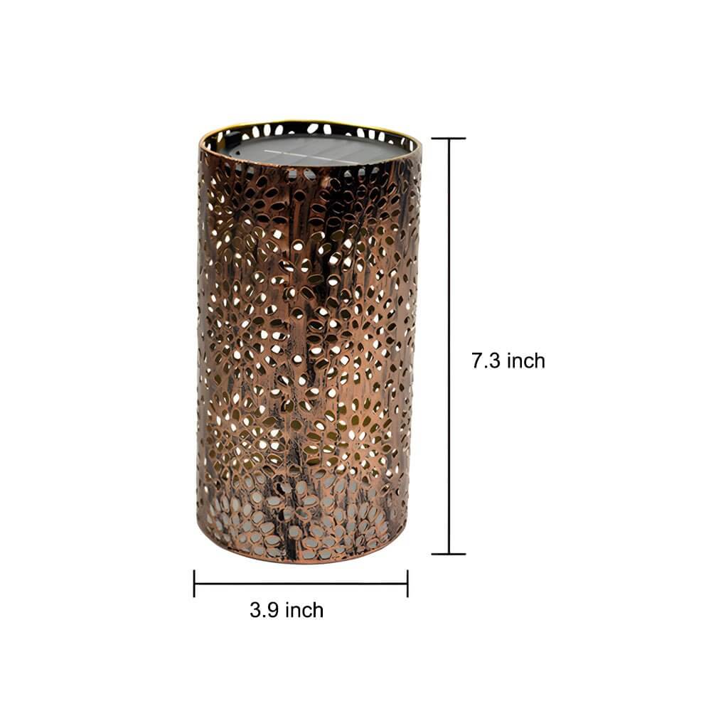 WINTHROP SOLAR-FUELED METAL GARDEN LANTERN