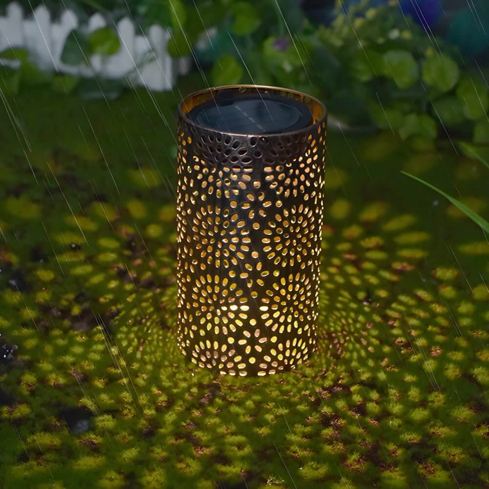 WINTHROP SOLAR-FUELED METAL GARDEN LANTERN