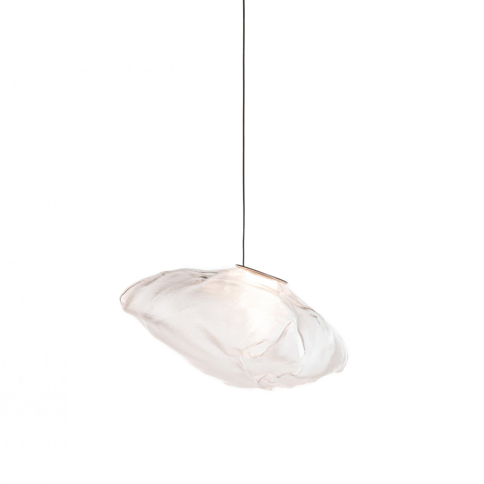 FENWICK VINTAGE GLASS ORB HANGING LAMP