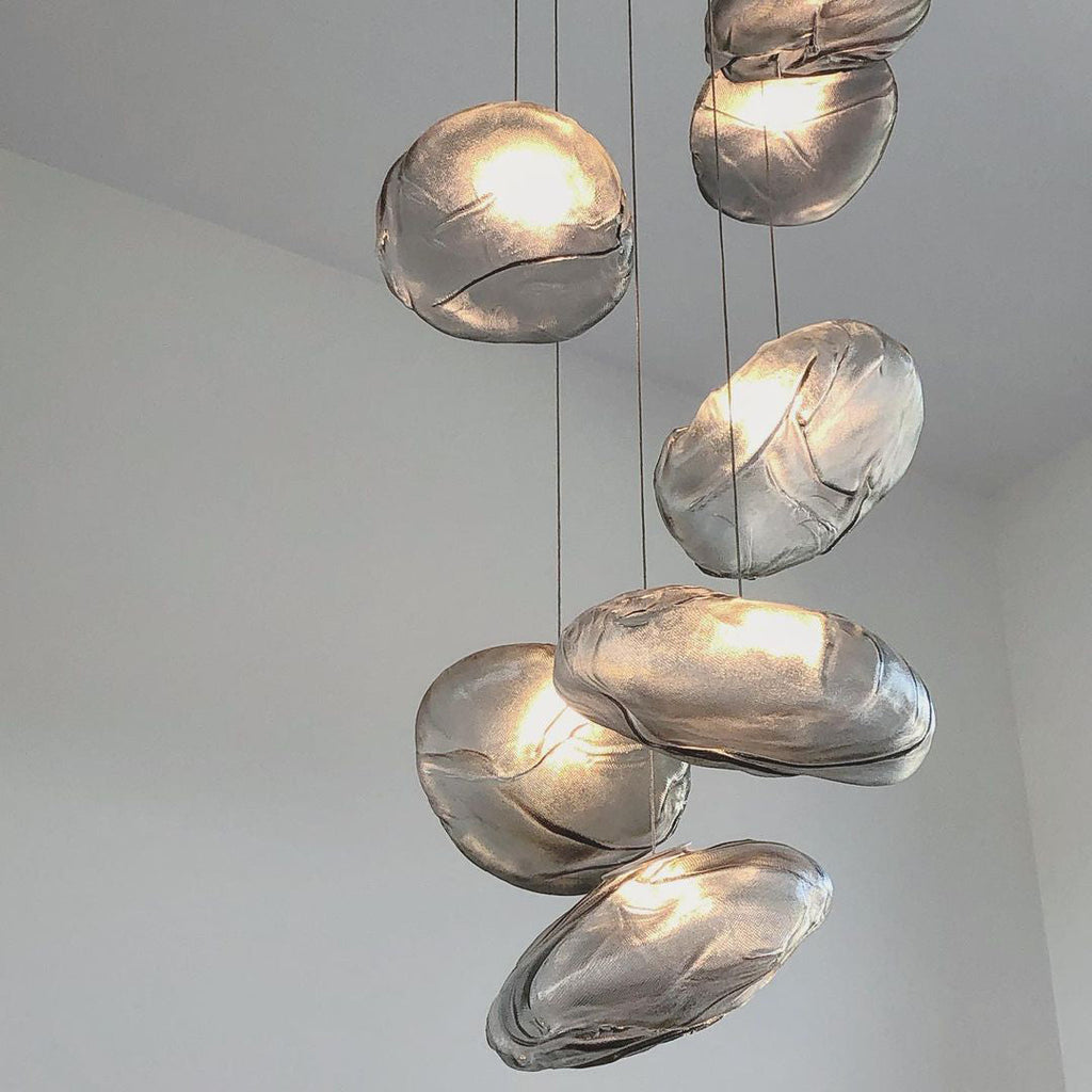 FENWICK VINTAGE GLASS ORB HANGING LAMP