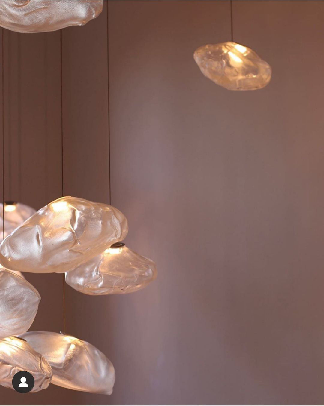 FENWICK VINTAGE GLASS ORB HANGING LAMP