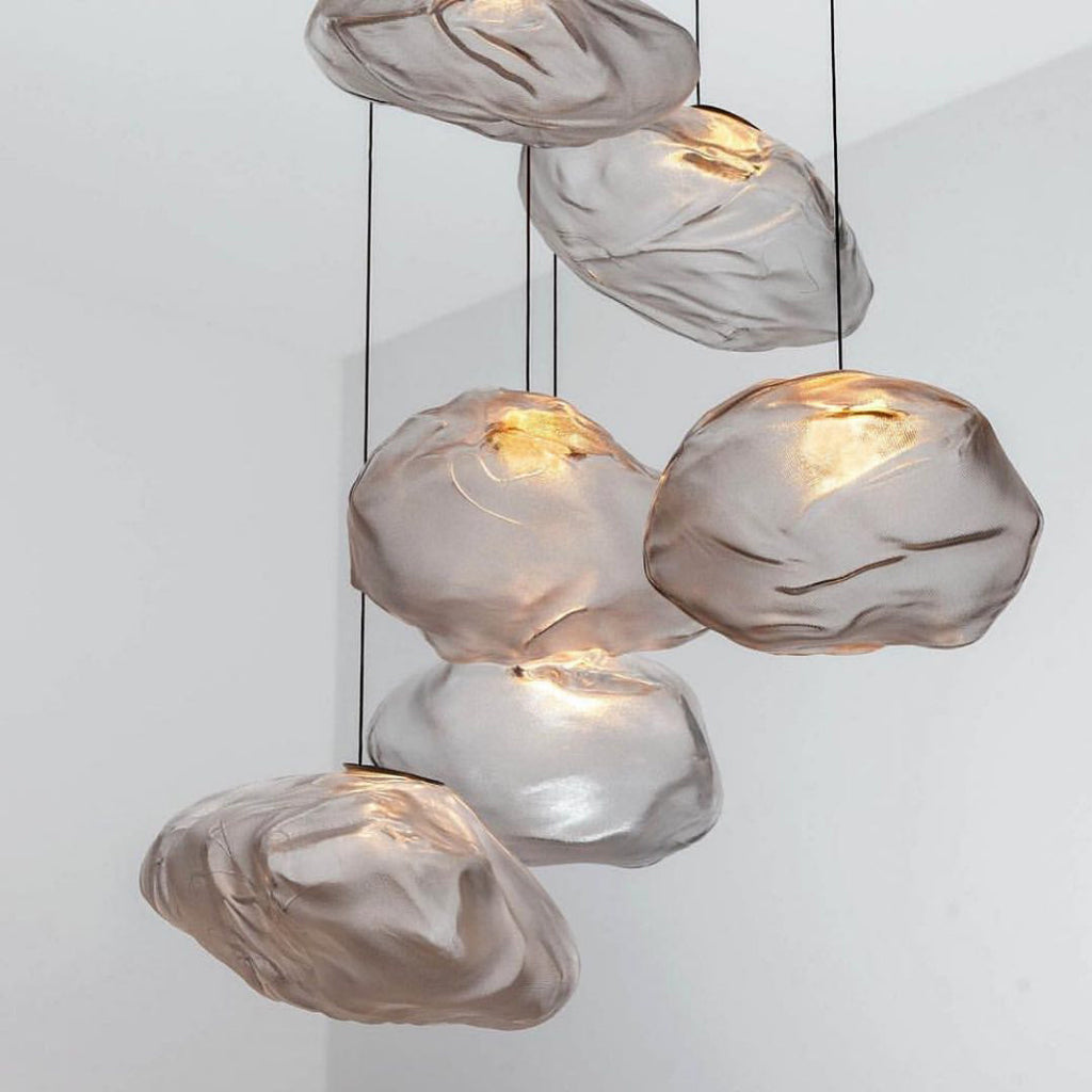 FENWICK VINTAGE GLASS ORB HANGING LAMP