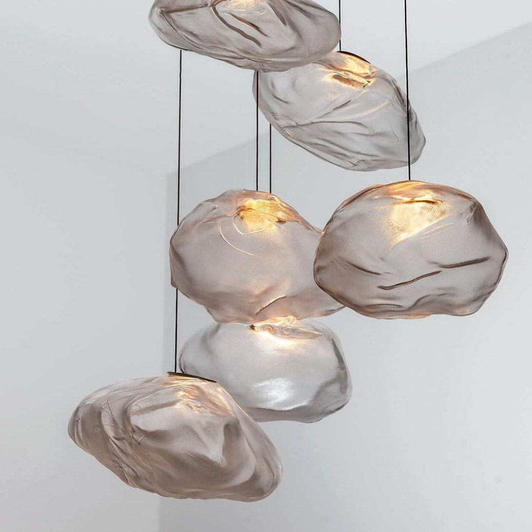 FENWICK VINTAGE GLASS ORB HANGING LAMP