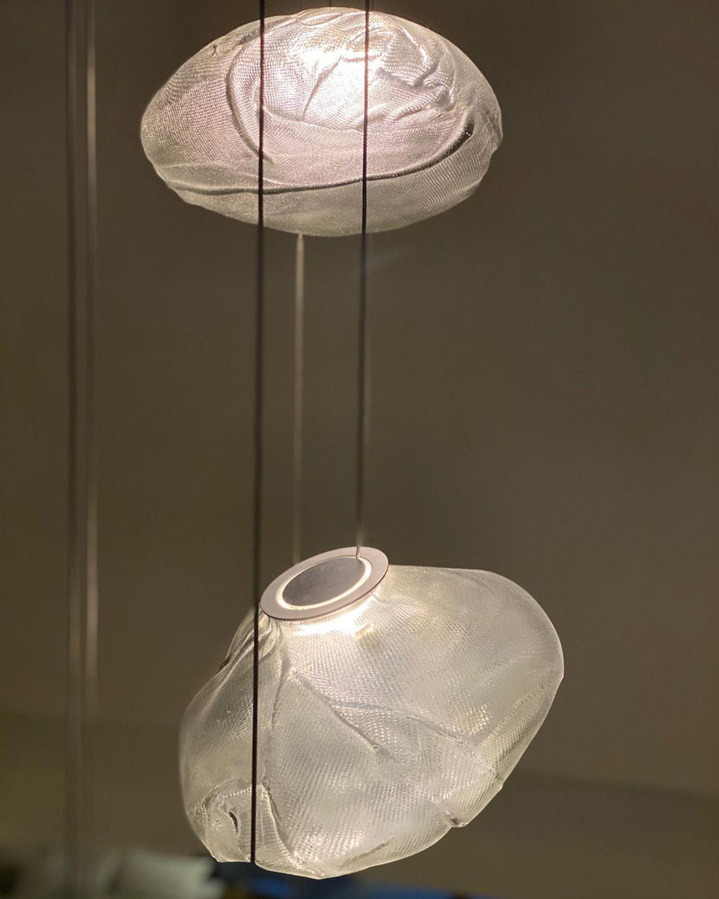 FENWICK VINTAGE GLASS ORB HANGING LAMP