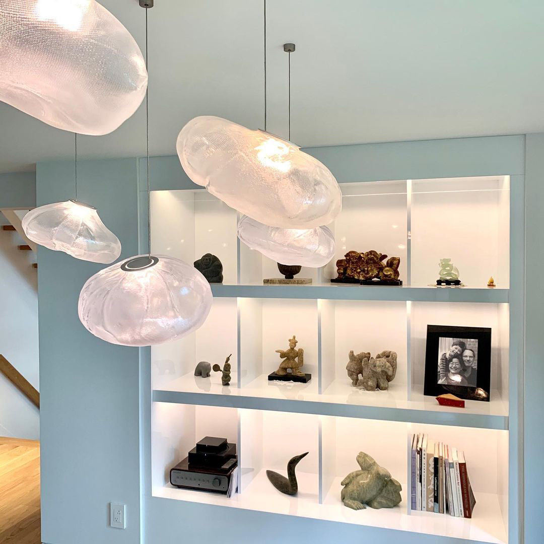 FENWICK VINTAGE GLASS ORB HANGING LAMP