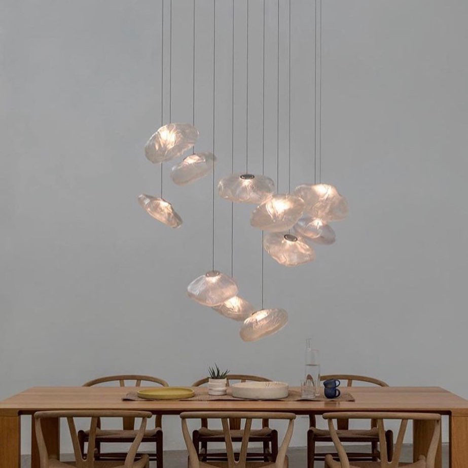 FENWICK VINTAGE GLASS ORB HANGING LAMP
