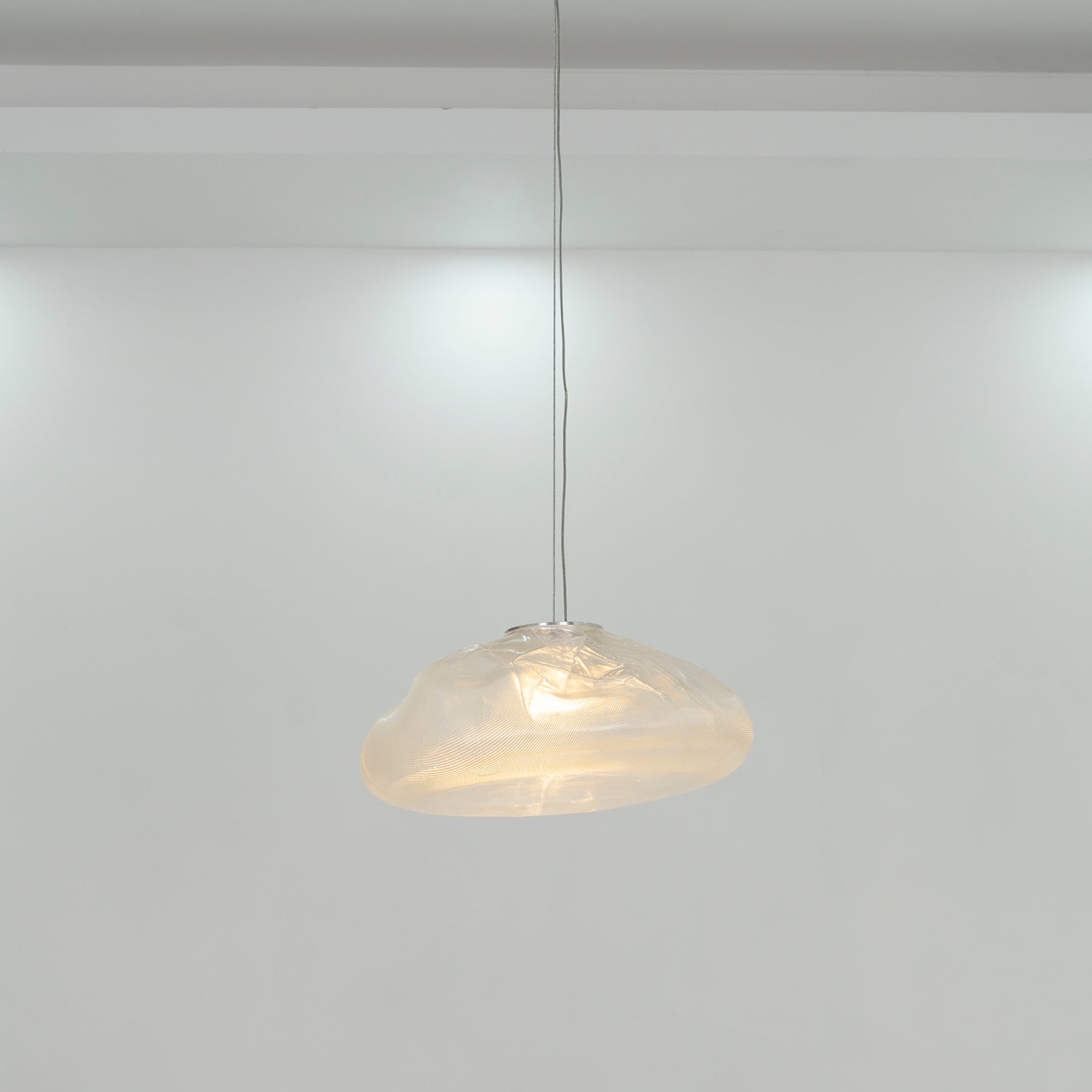 FENWICK VINTAGE GLASS ORB HANGING LAMP