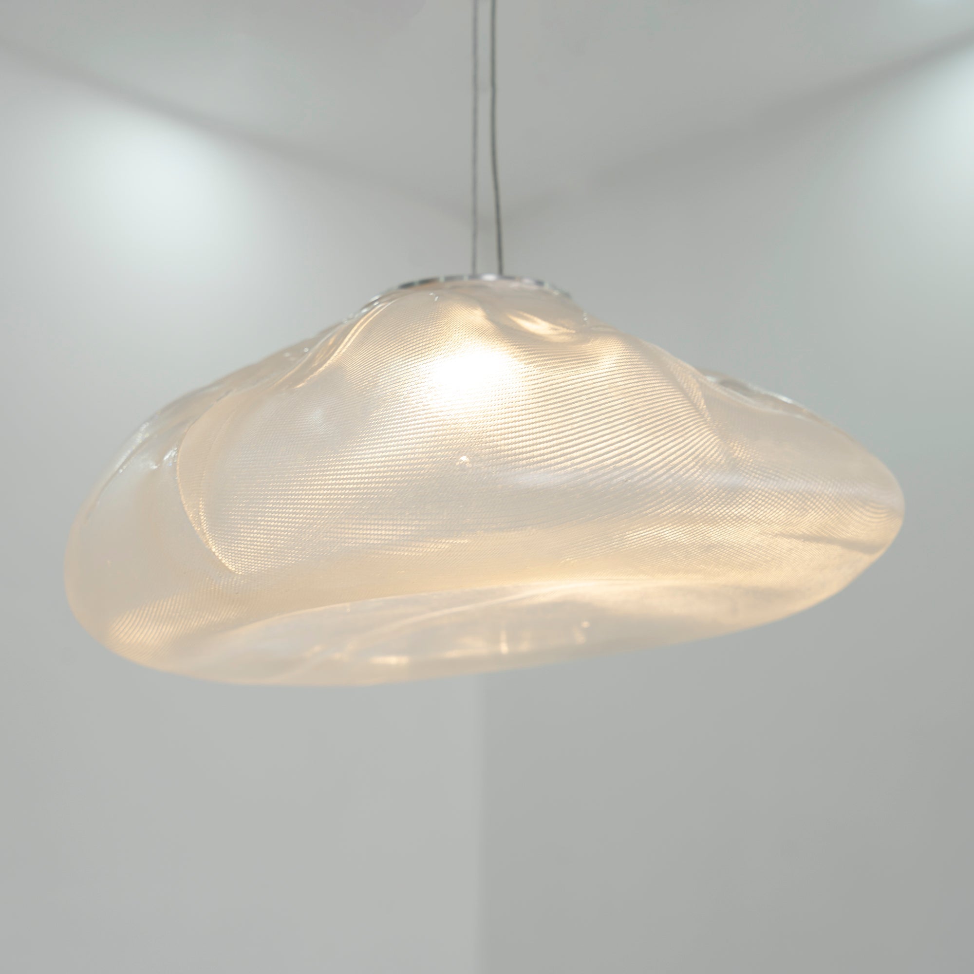 FENWICK VINTAGE GLASS ORB HANGING LAMP