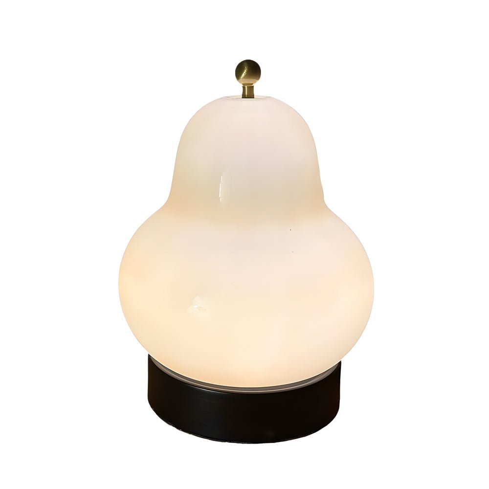 WINTERBOURNE 7.5-INCH PEAR-SHAPED GLASS LED LAMP WITH TOUCH CONTROL