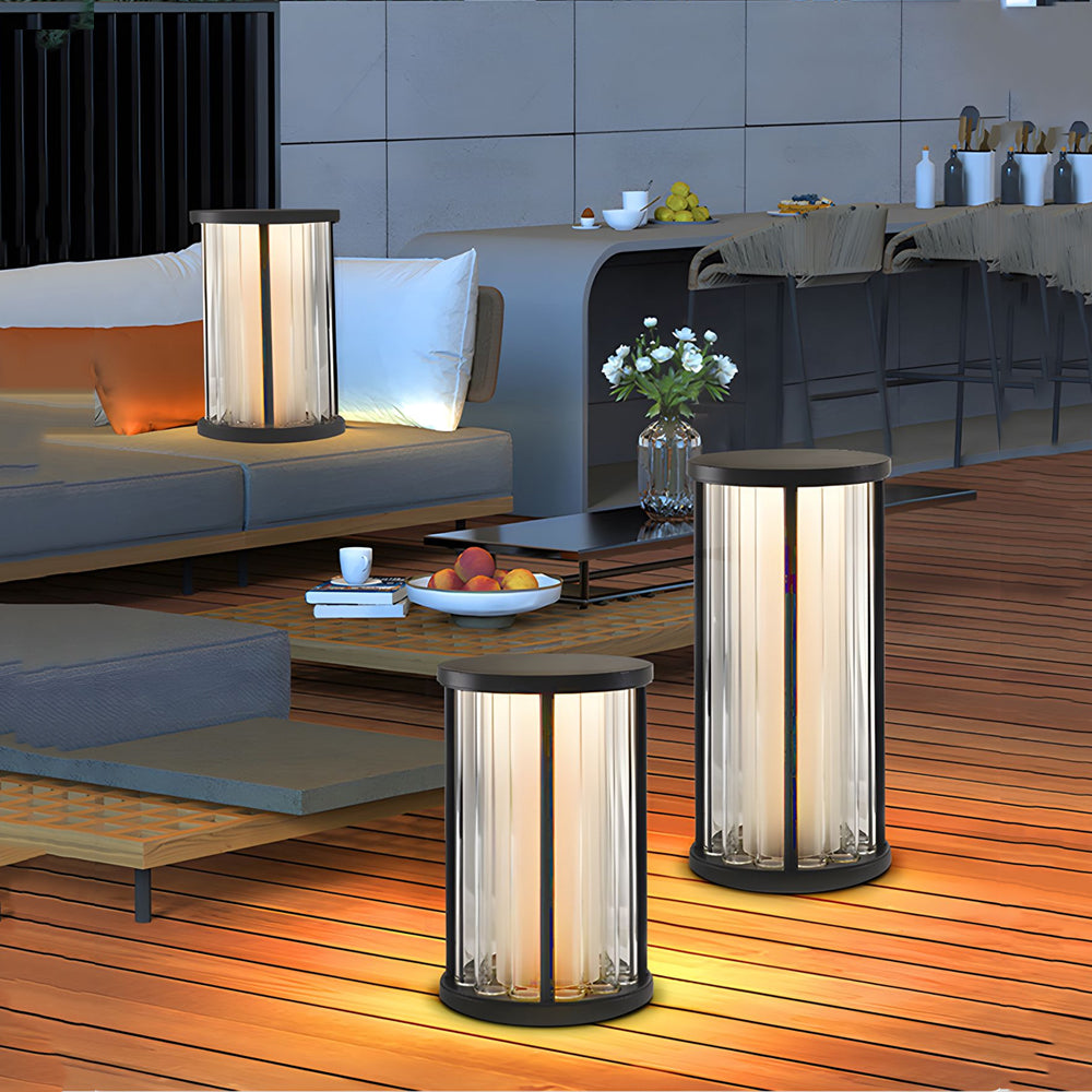WINTERBOURNE SOLAR CYLINDER GARDEN LANTERN