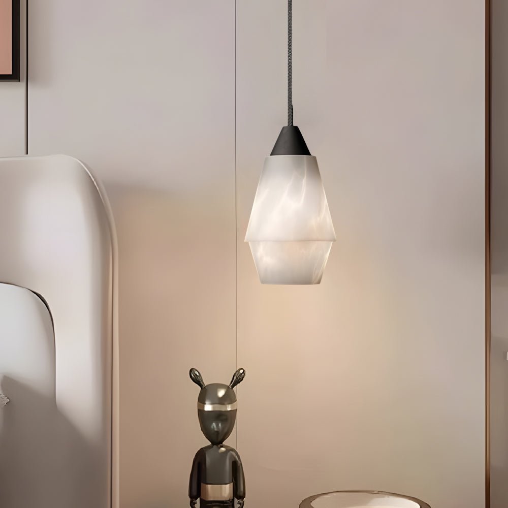 CHARLESTON ALABASTER ISLAND LANTERN, 1-BULB KITCHEN PENDANT