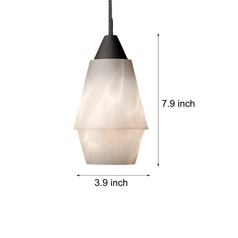CHARLESTON ALABASTER ISLAND LANTERN, 1-BULB KITCHEN PENDANT