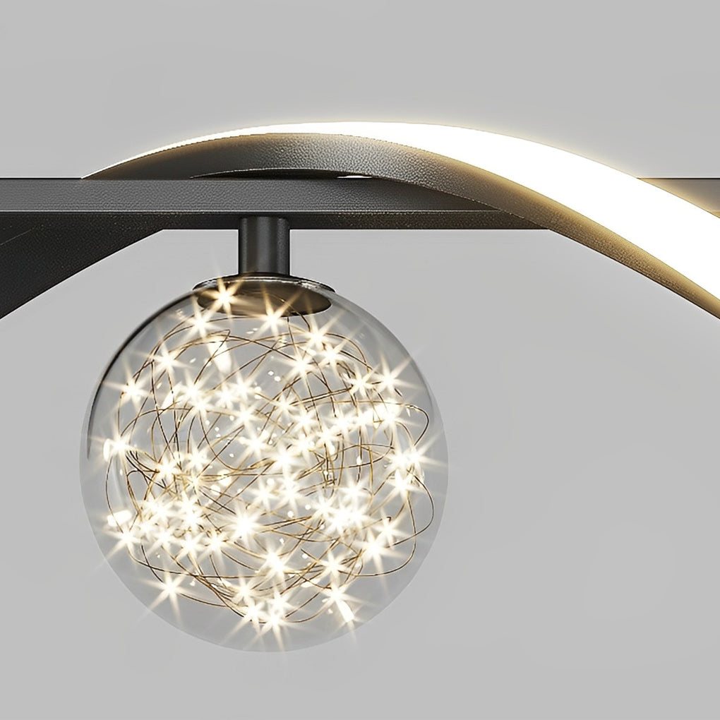 WINTHORPE GLASS ORB TRILIGHT HANGING LAMP