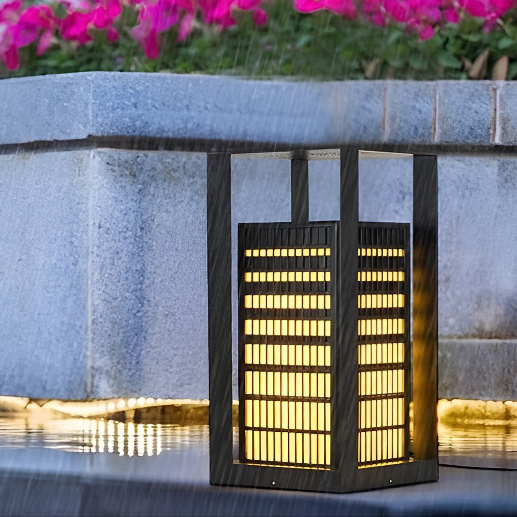 RAVENDALE GEOMETRIC OUTDOOR PATH LIGHTING LANTERN