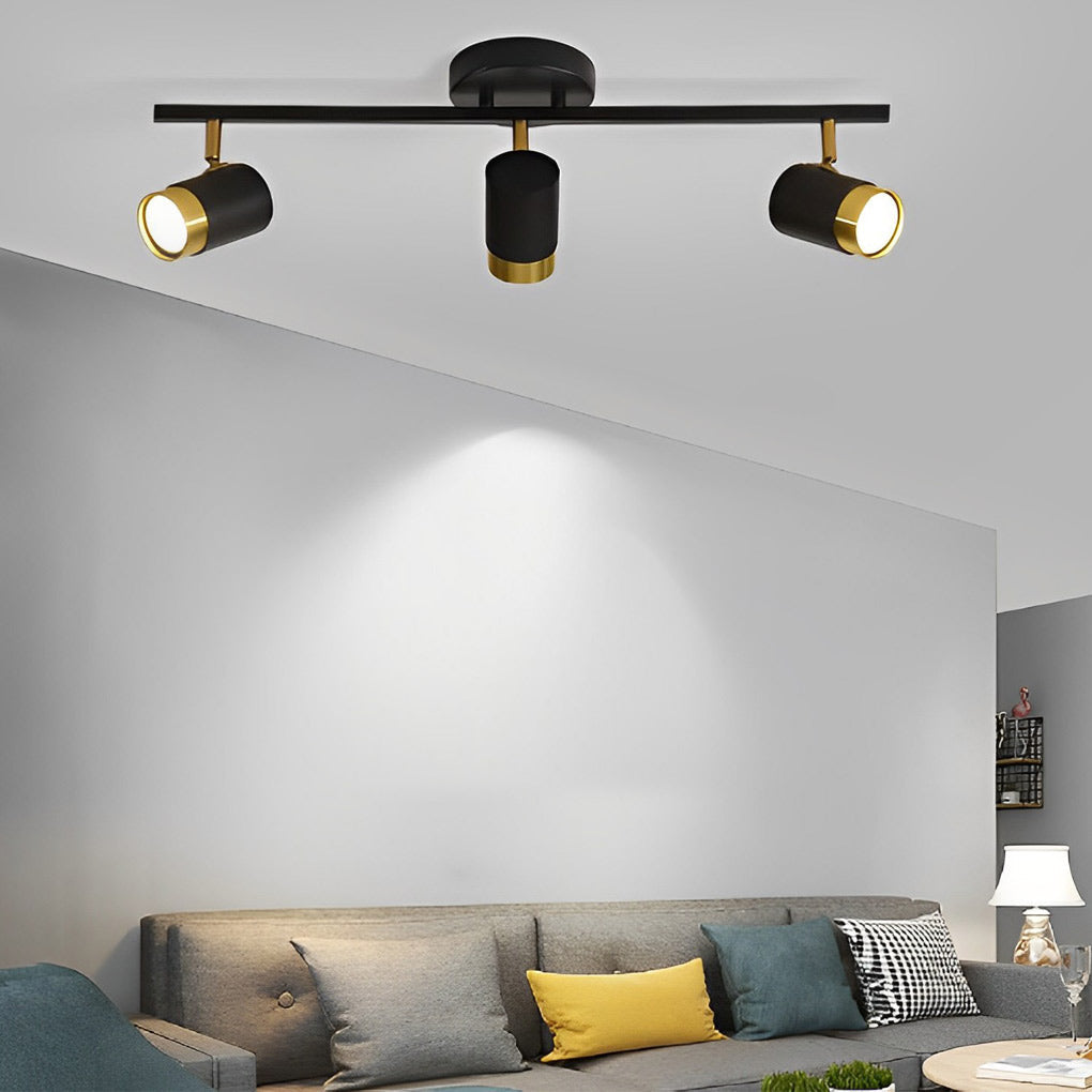 1. **WILLOUGHBY TRIO GU10 LED TRACK SPOTLIGHT** - A sophisticated three-light adjustable spotlight featuring COB technology for focused illumination.

2. **FENWICK QUAD GU10 LED TRACK LIGHT** - A refined four-light surface-mounted spotlight designed for v