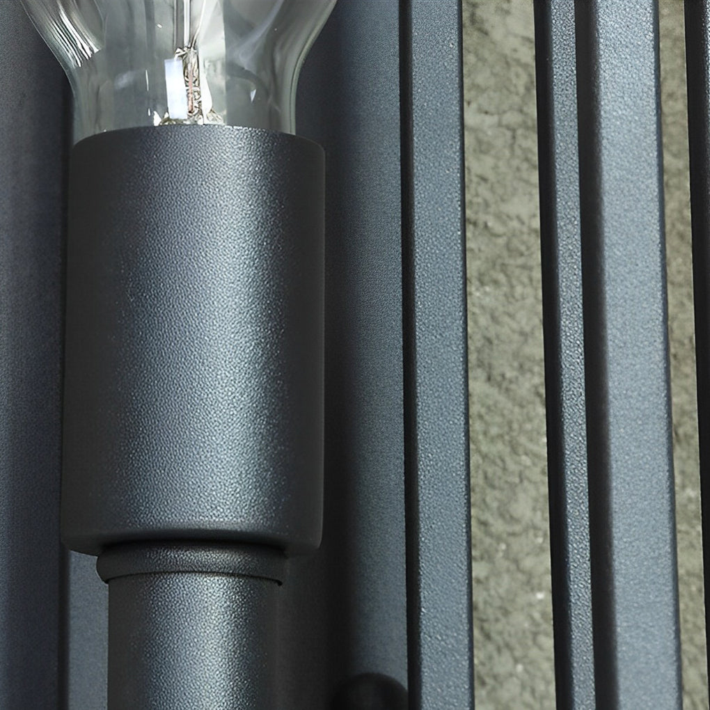 WINTHORPE SQUARE BLACK LED OUTDOOR WALL LIGHTING