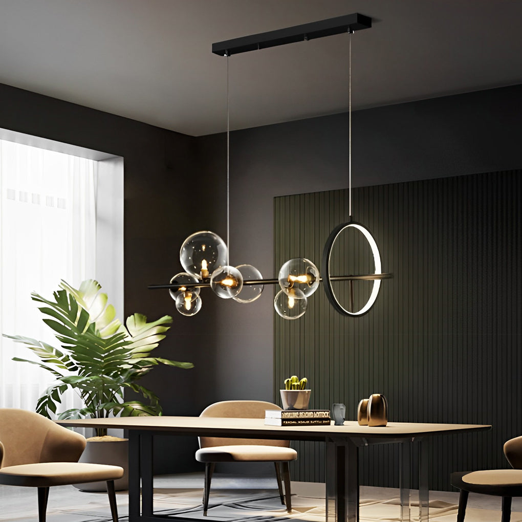 WINTHROP ORBULAR CRYSTAL LIGHTING FIXTURE