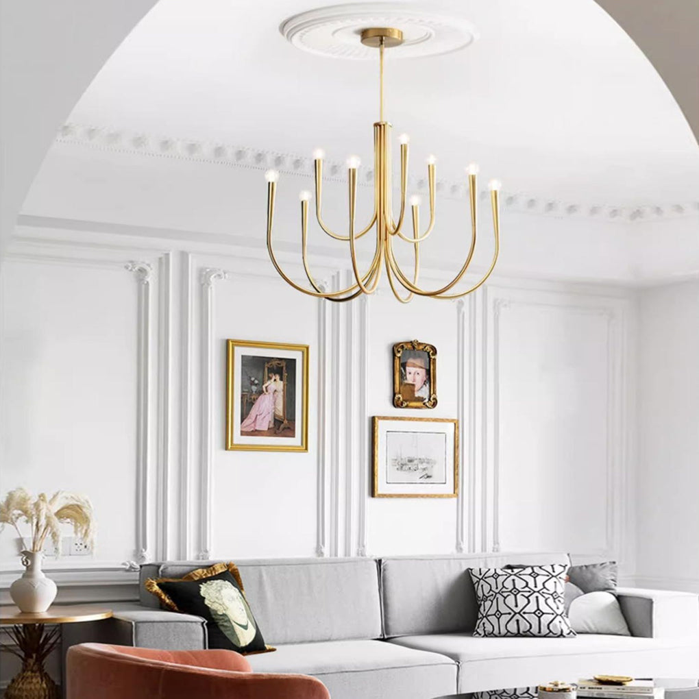 BELMONT FRENCH CANDLELIGHT 6/9-BULB DIMMABLE CHANDELIER
