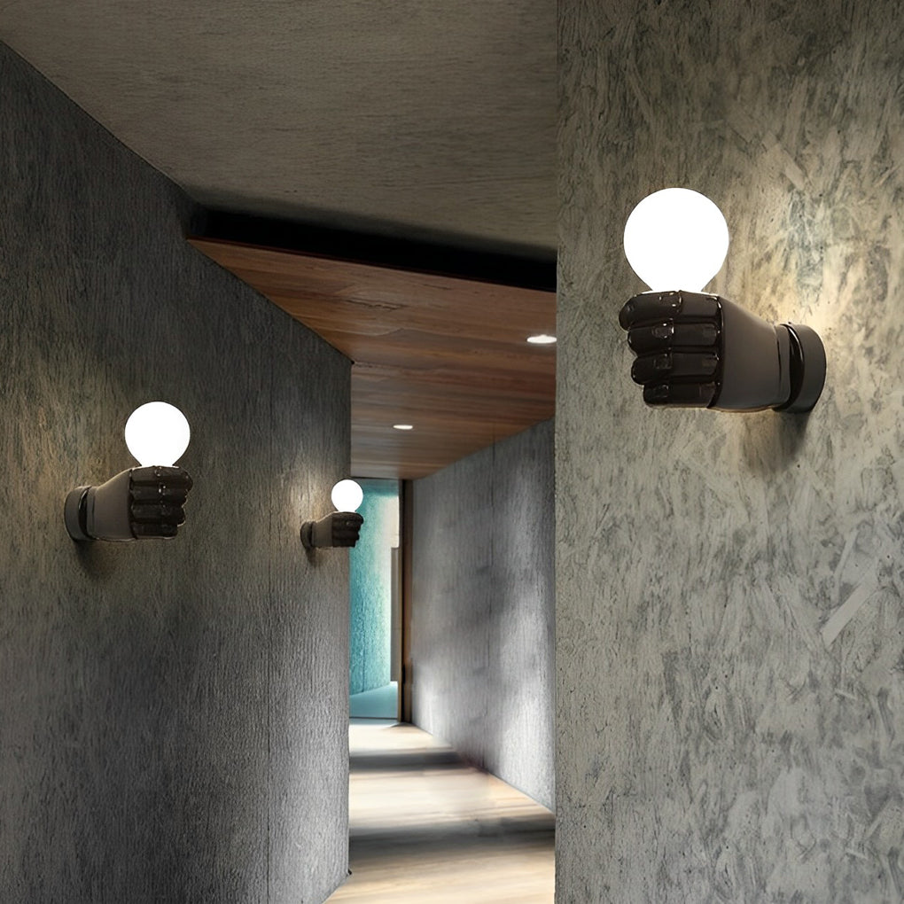 FENWICK RESIN HANDCASTED INDUSTRIAL WALL SCONCE