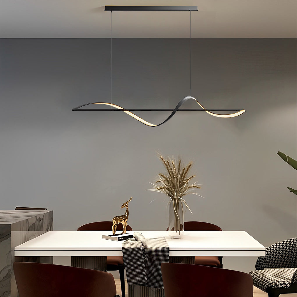 WINTHORPE WAVING STRIP LED CHANDELIER