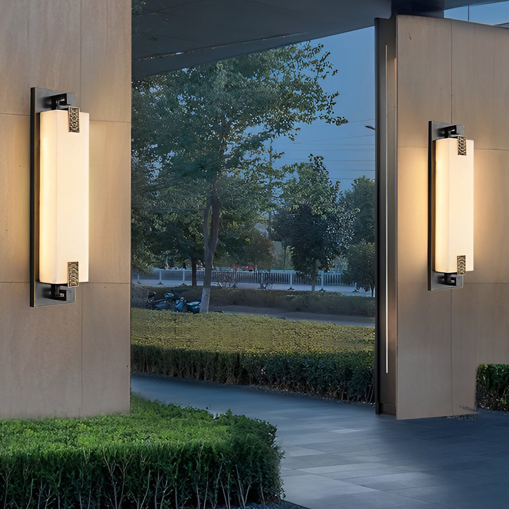 FENWICK RUSTIC BRONZE OUTDOOR WALL LANTERN