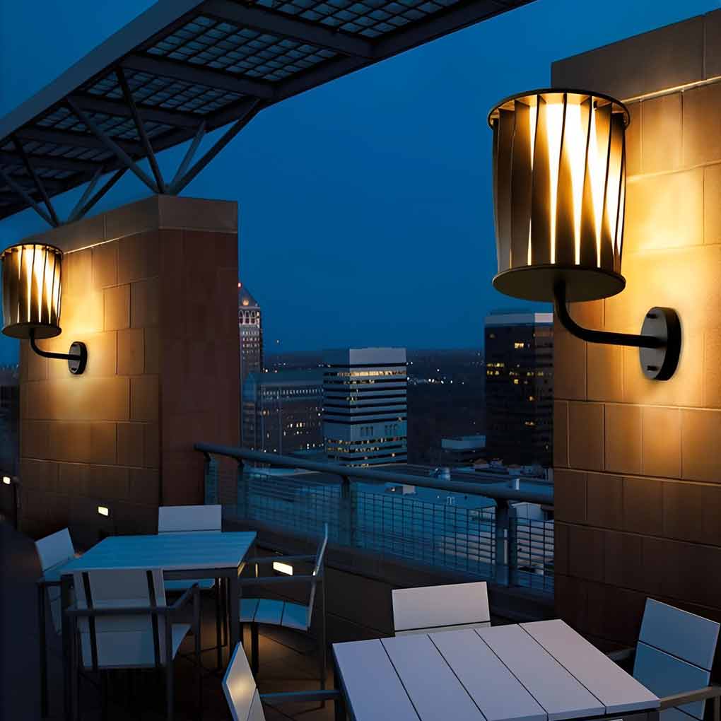 WINTHROP TWISTED WATERPROOF LED OUTDOOR WALL SCONCE
