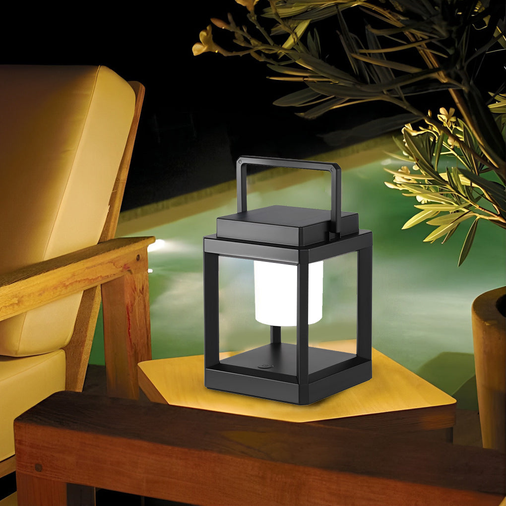 WINCHESTER SOLAR CHARGED OUTDOOR LANTERN WITH WATERPROOF DESIGN