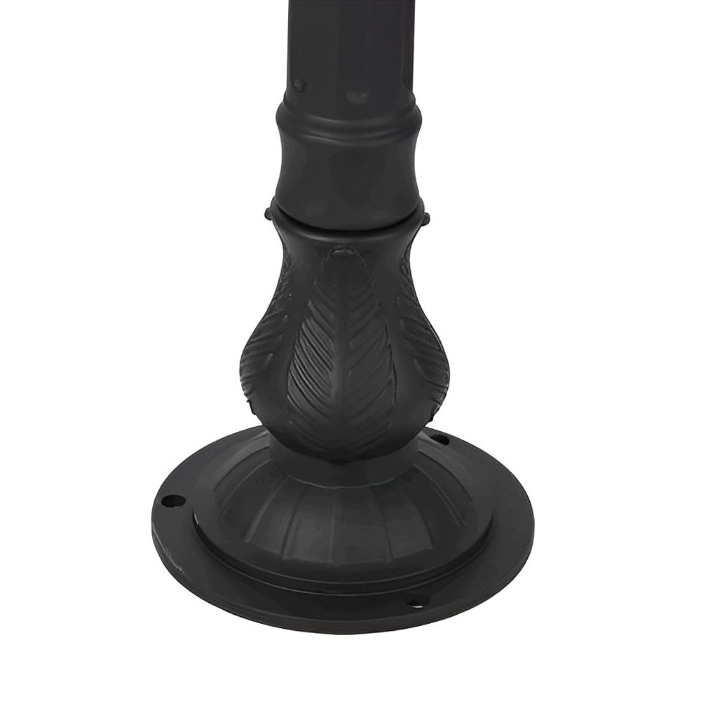 WINDSOR GARDEN ALUMINUM GLASS LANTERN POST