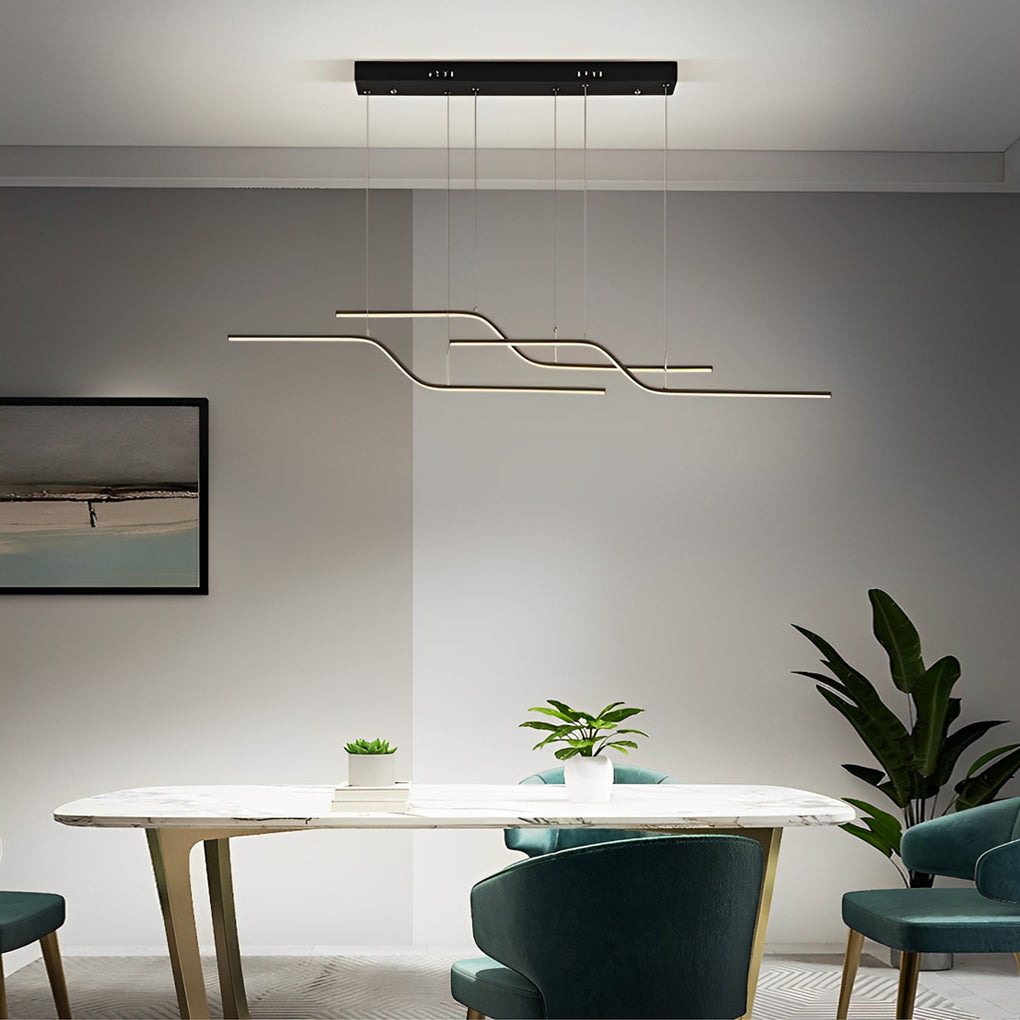 WINDSOR ZIGZAG REMOTE-CONTROLLED DIMMABLE NORDIC CHANDELIER