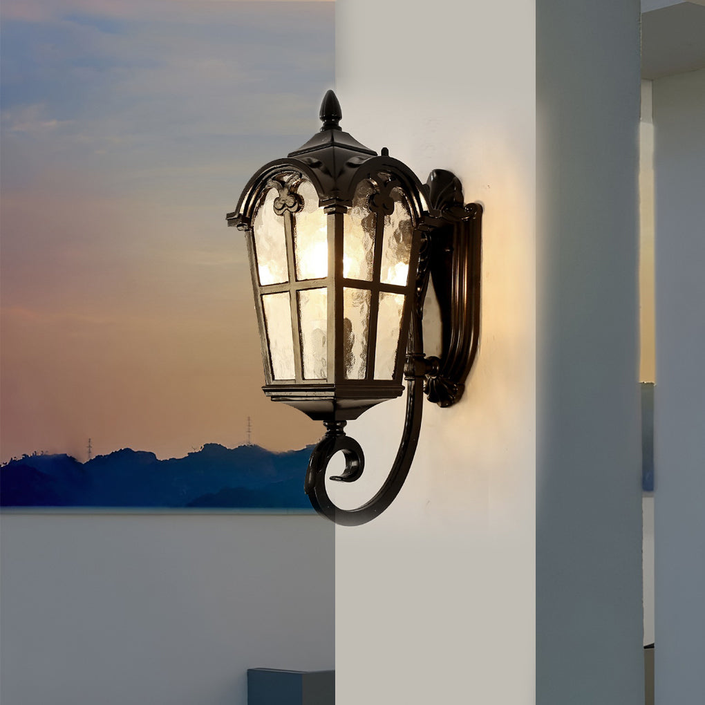 WINCHESTER RUSTIC WALL LANTERN WITH PLUG-IN DESIGN