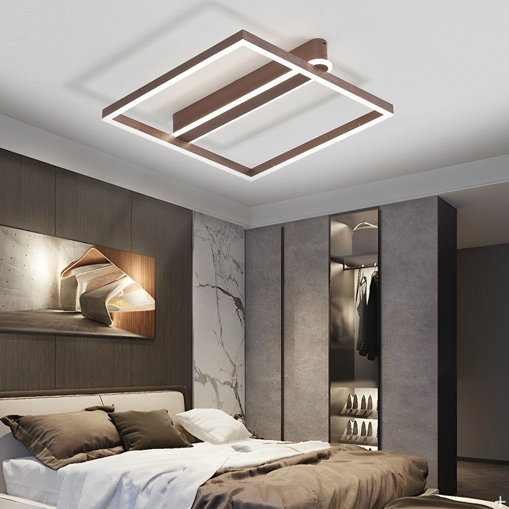 WHITBY METAL QUAD FRAME LED CEILING LANTERN