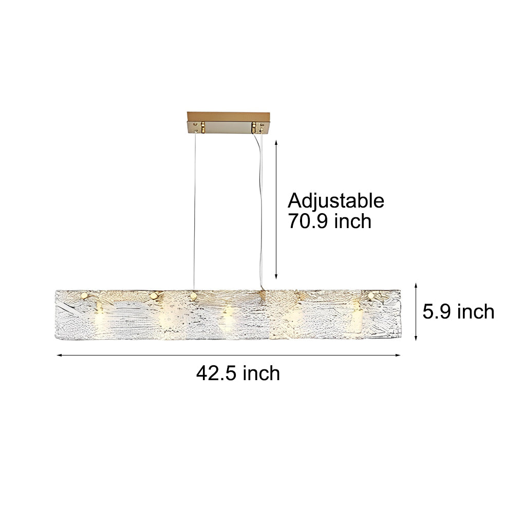 WINDSOR RECTANGULAR CRYSTAL LED CHANDELIER