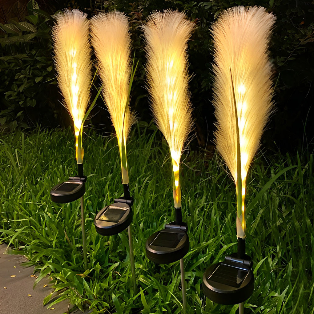 1. **CARNARVON GLOWING REED SOLAR GARDEN LIGHTS**  
   Illuminate your outdoor space with these charming solar-powered lamps designed to mimic the natural beauty of reeds, bringing a soft, ambient glow to your lawn.

2. **LAVENDER HILL SOLAR FLARE LAMP SE
