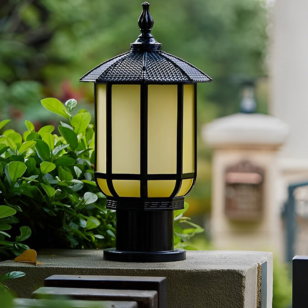 FENWICK WEATHERPROOF 12W LED FENCE POST LANTERN WITH TRIPLE DIMMING