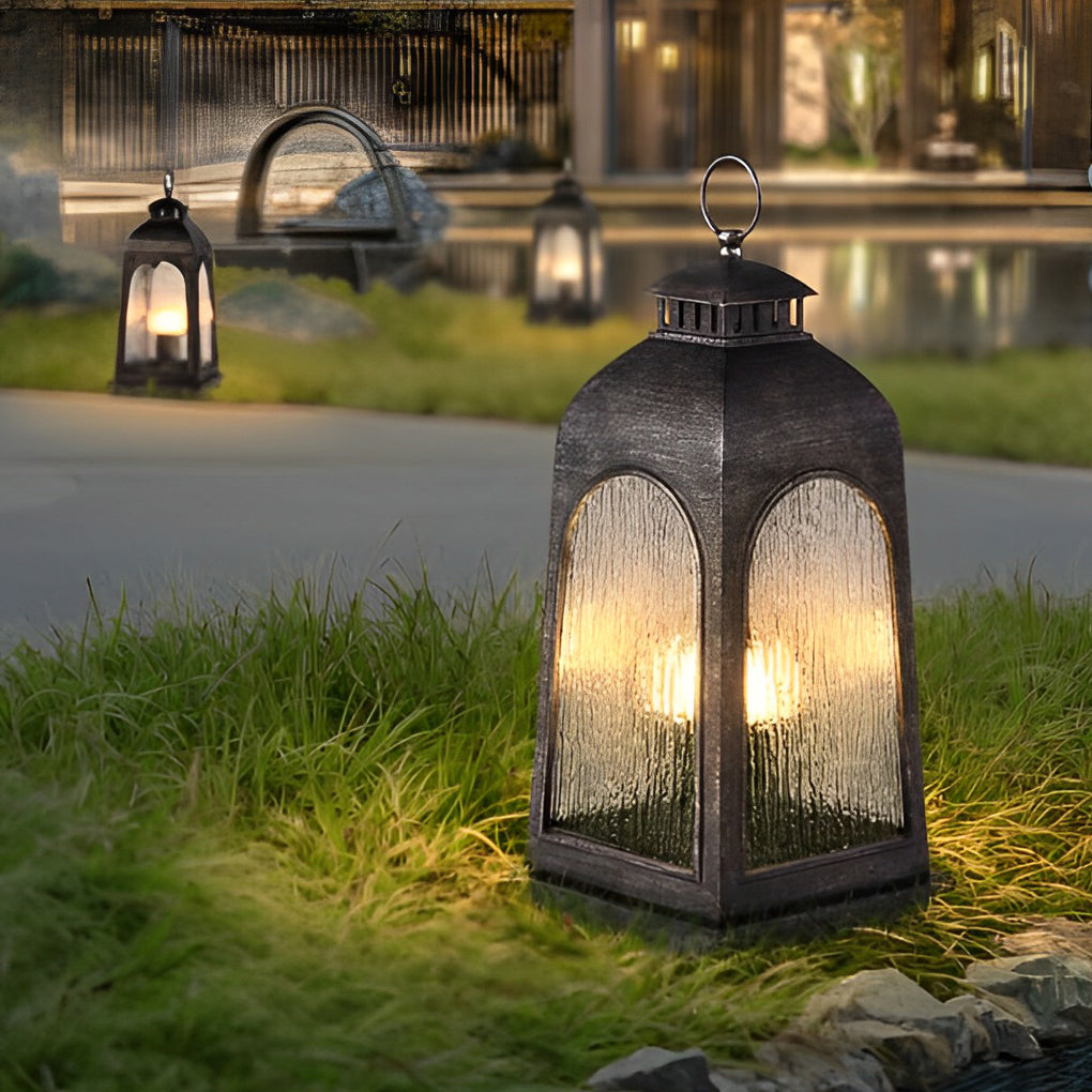 WINTERBOURNE RUSTIC IRON GARDEN LANTERN