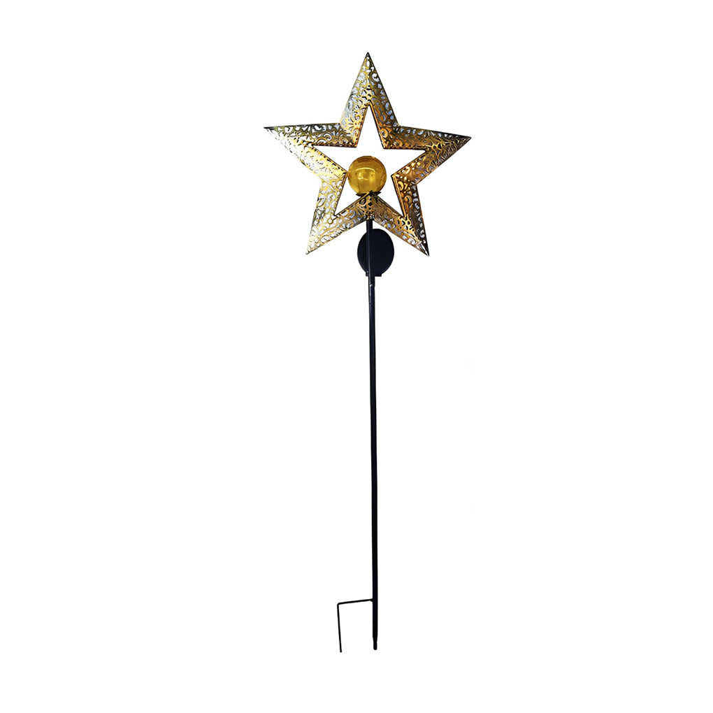 ASTRAL EMBER SOLAR GARDEN LANTERN WITH CELESTIAL PROJECTION