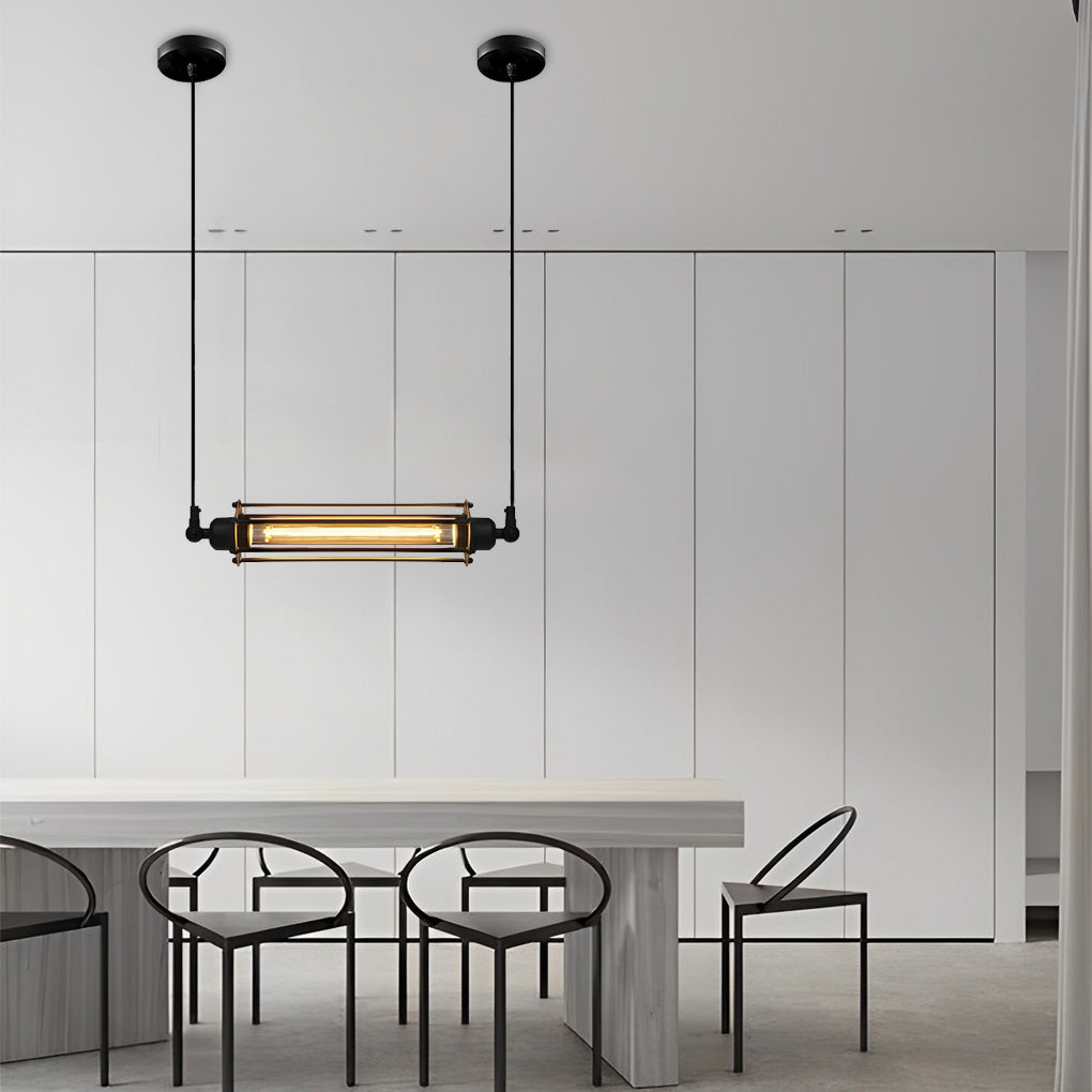 WINDSOR BLACK IRON ENERGY-EFFICIENT HANGING LIGHTING