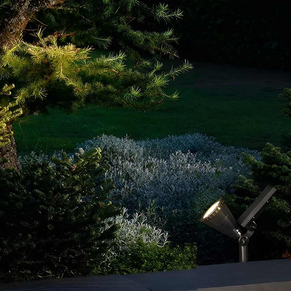 THORNBURY RAINPROOF 7W SOLAR GARDEN SPOTLIGHTS