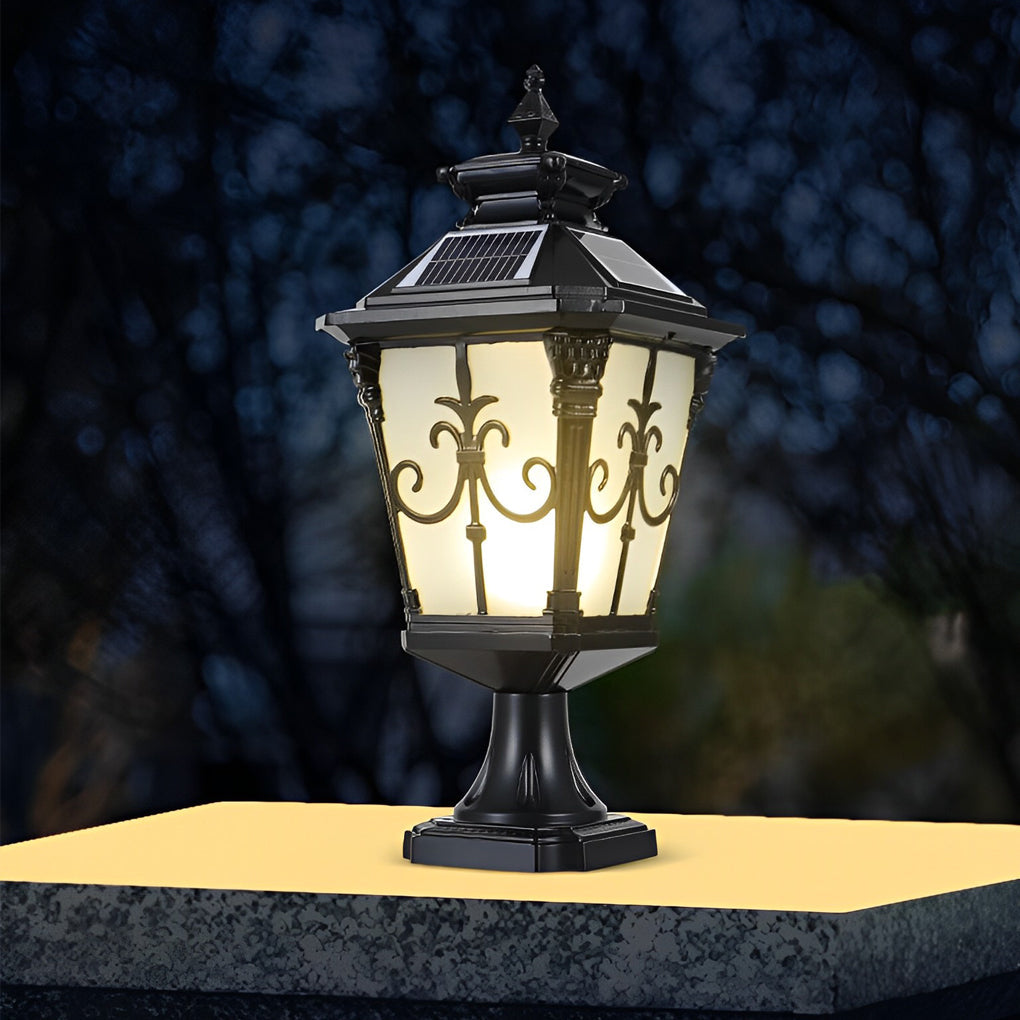 BRACKENDALE VINTAGE PATTERNED SOLAR FENCE LIGHTS
