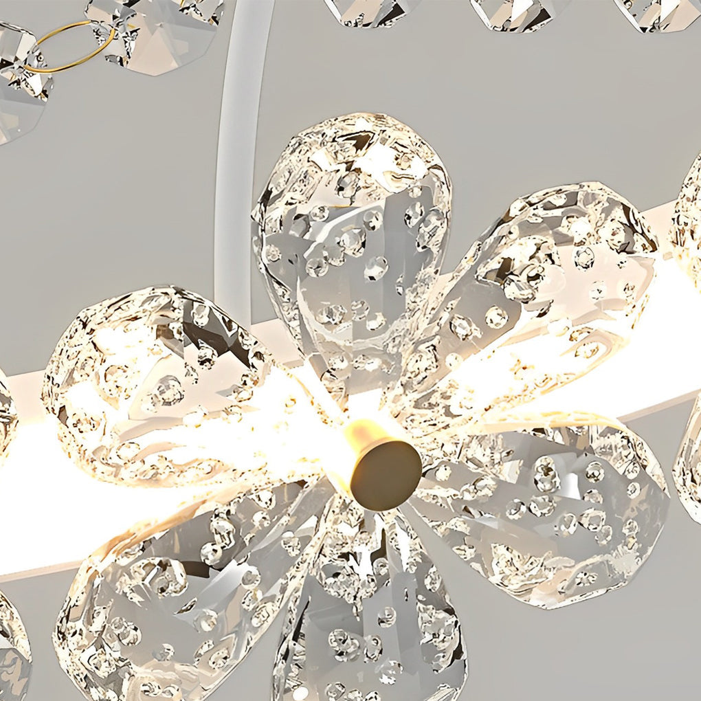 ANASTASIA CRYSTAL FLORAL CHANDELIER WITH GRADUATED DIMMING