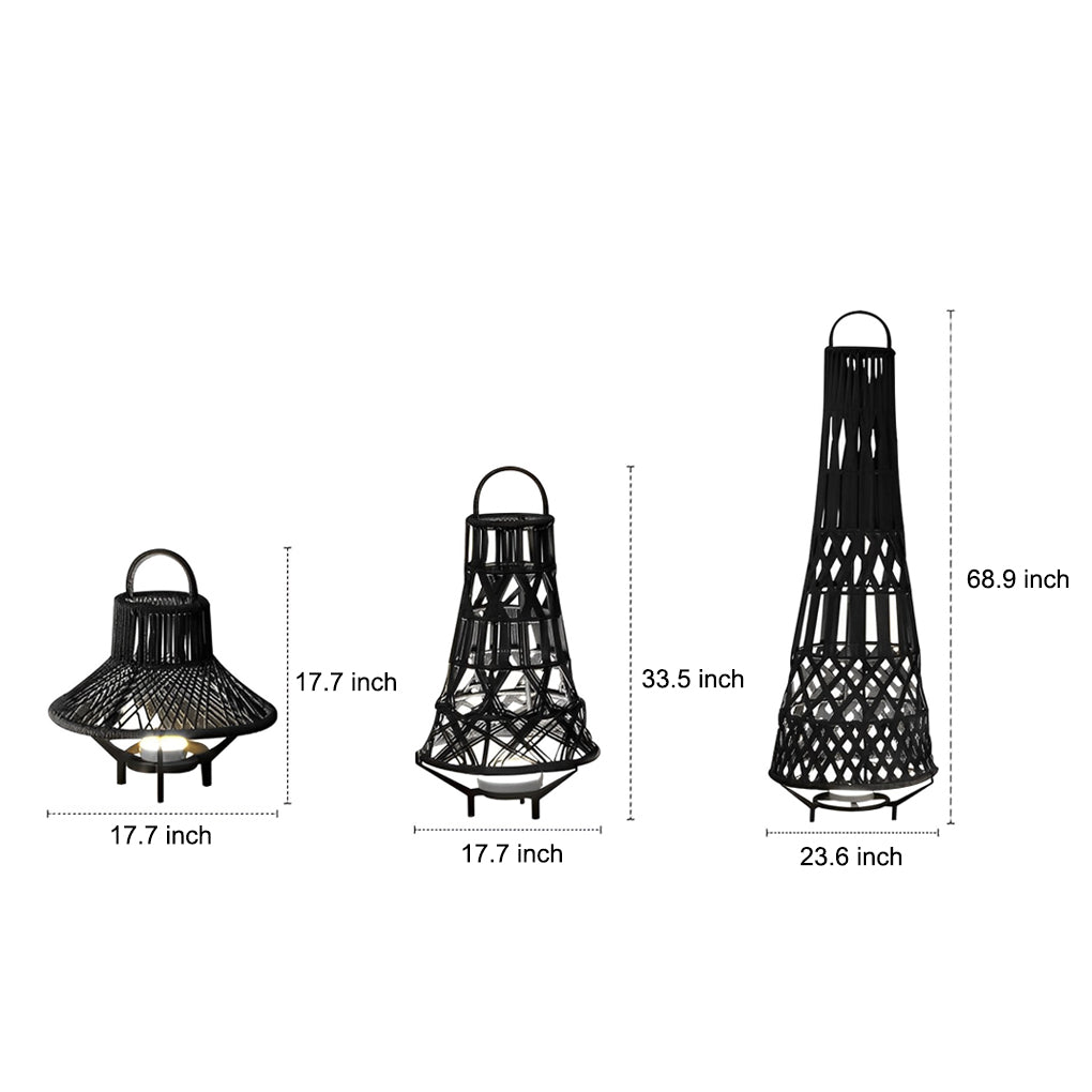 RAVENSTONE WROUGHT IRON TRIBAL GARDEN LANTERN