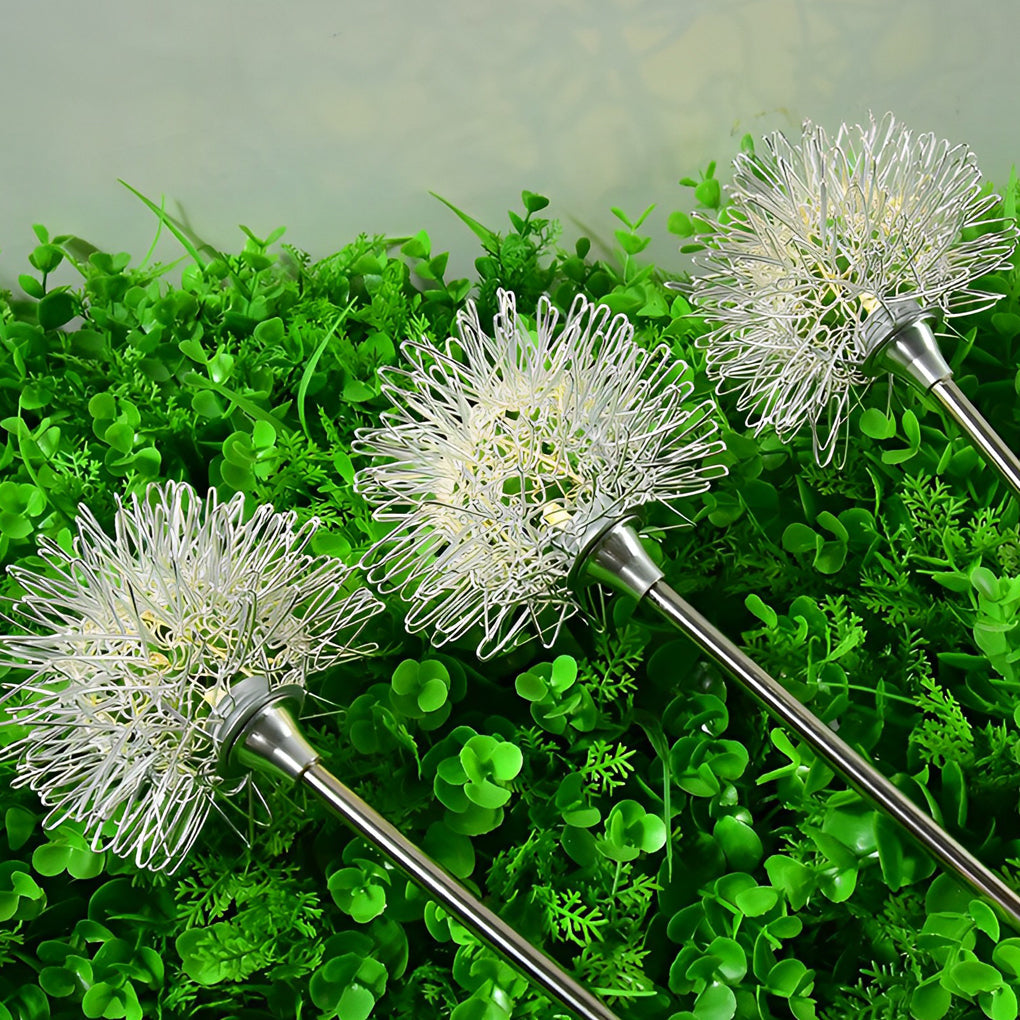 1. **WINSLOW SOLAR FLORA LANTERNS DUO** - A pair of enchanting solar-powered dandelion lights crafted from durable aluminum, perfect for illuminating your garden and lawn with a whimsical glow.

2. **TAVISTOCK GARDEN GLOW ORBS SET** - This dual pack of so