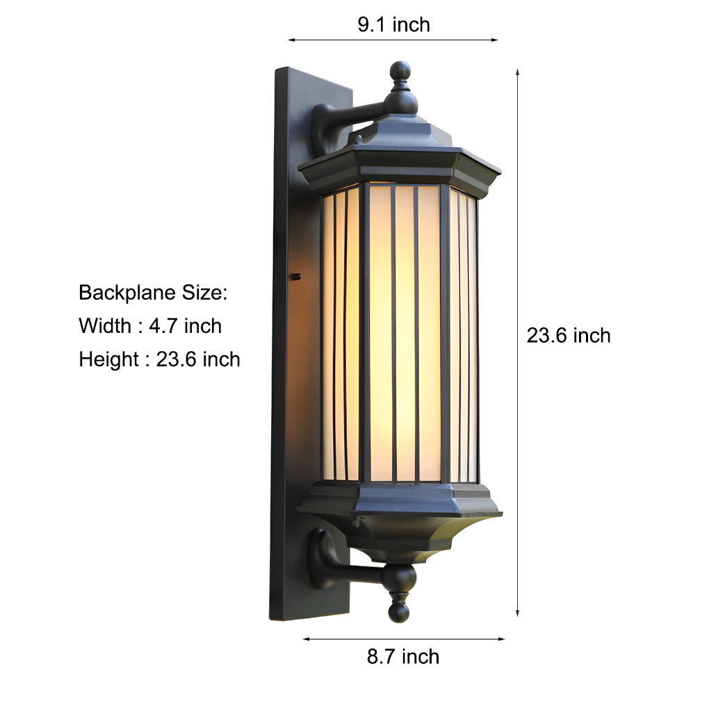 WINTERBOURNE BLACKSTONE OUTDOOR WALL LANTERN